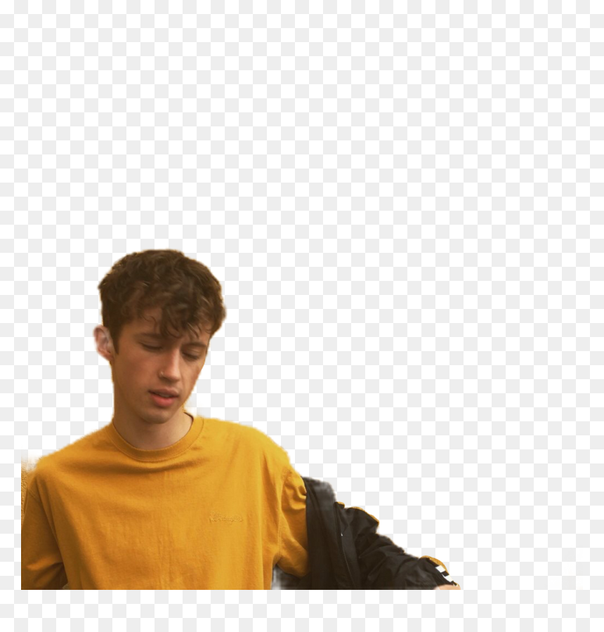 Troyesivan Troye Sivan Yellow Aest Aes Aesthetic Yellow - Troye Sivan Yellow Png, Transparent Png - troye sivan png