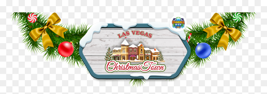Christmas Town Clipart Banner Las Vegas Christmas Town - Christmas Town Logo, HD Png Download - town png