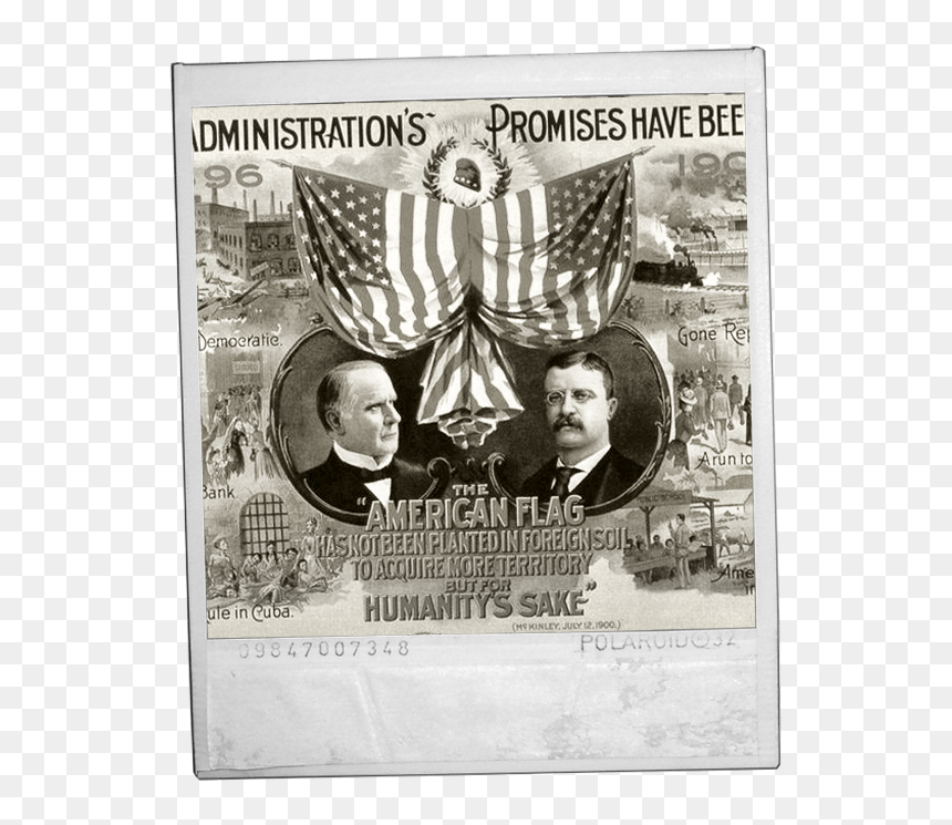 Polariod 6 Flags - Mckinley Poster 1900, HD Png Download - cuban flag png