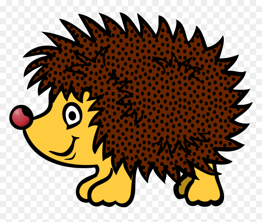 Coloured Clip Arts - Clipart Hedgehog, HD Png Download - hedgehog png