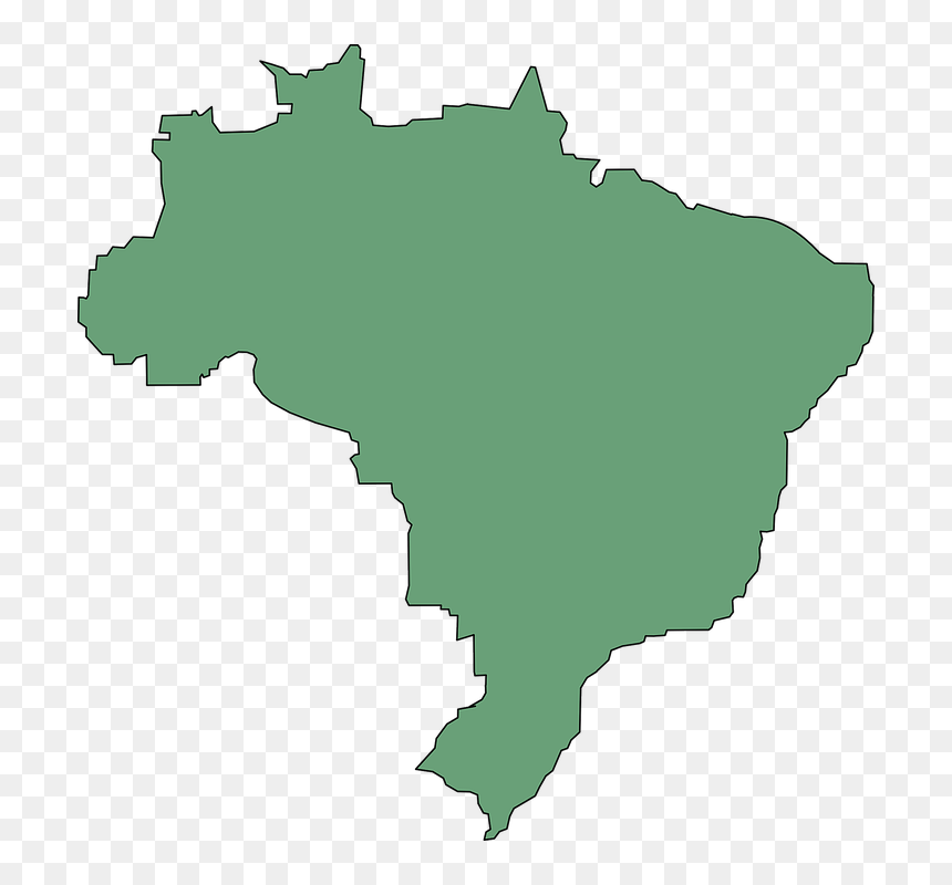 Brazil Map South America - Mapa Do Brasil Jogo, HD Png Download - south america png
