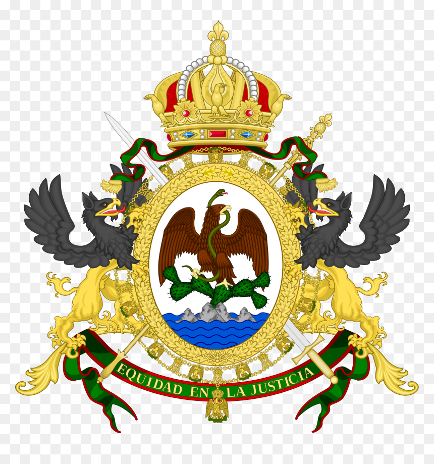 Second Mexican Empire Flag, HD Png Download - bandera de mexico png