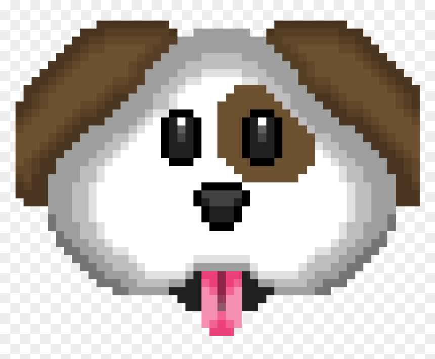 Dog , Png Download - Pixel Art Easy Clock, Transparent Png - dog emoji png