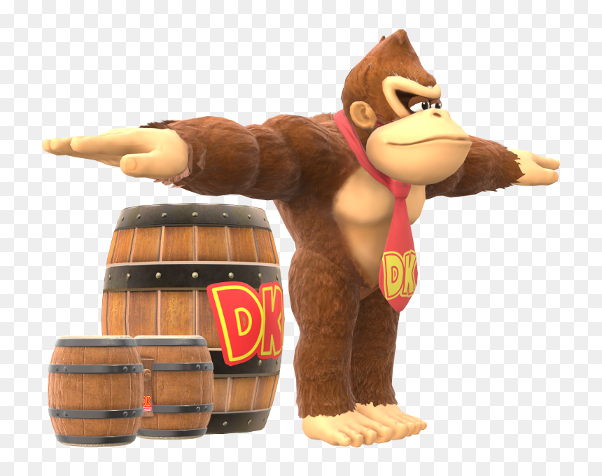 Download Zip Archive - Super Smash Bros Ultimate Donkey Kong, HD Png Download - diddy kong png