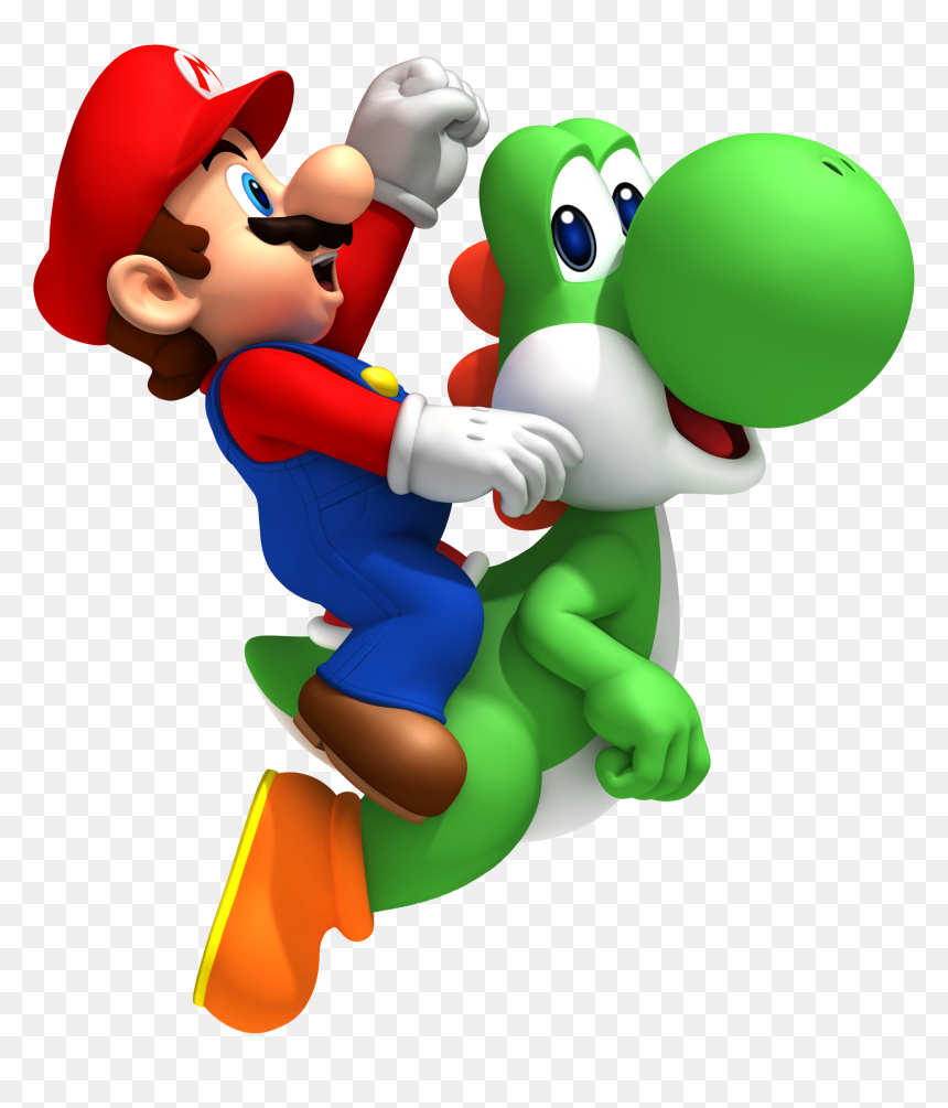 Mario Bros Png Image - Super Mario On Yoshi, Transparent Png - mario bros png
