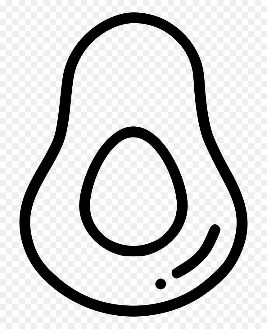 Avocado Clipart Svg - Circle, HD Png Download - guacamole png
