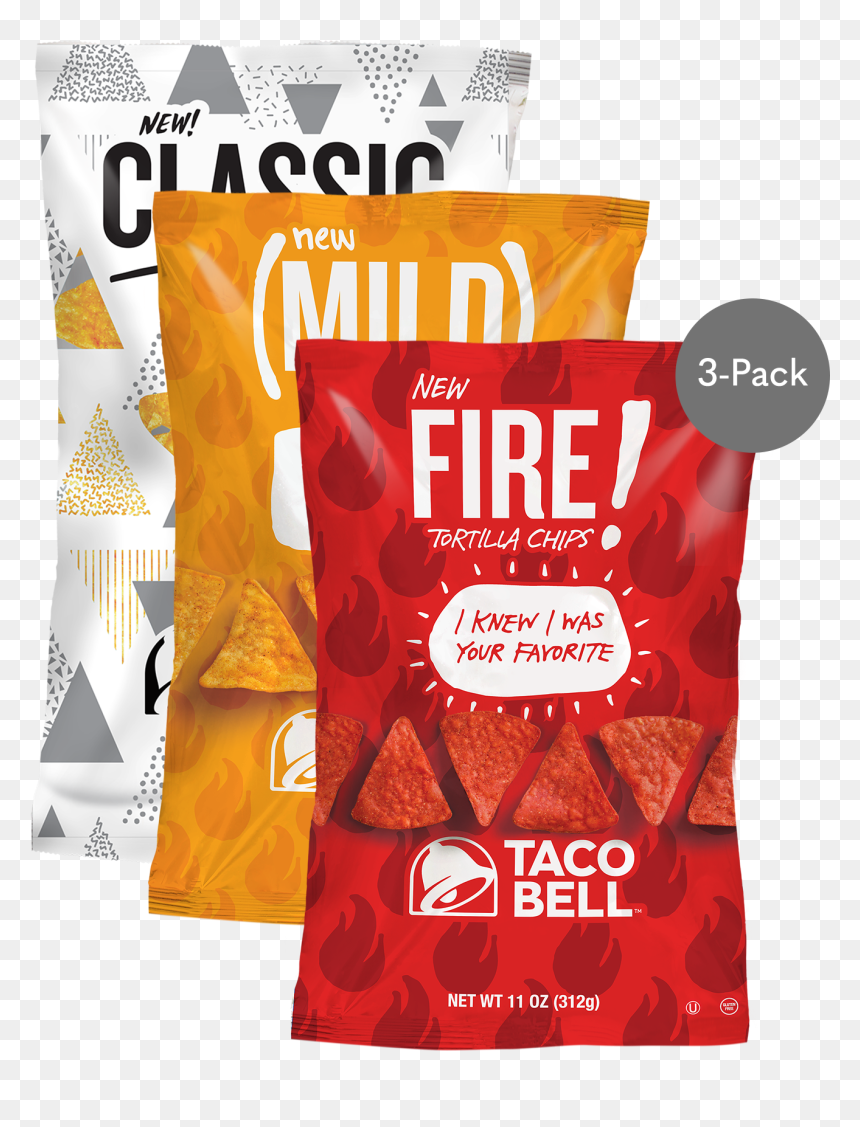 Taco Bell Chips Fire , Png Download - Taco Bell Chips 9.75 Oz, Transparent Png - taco bell png