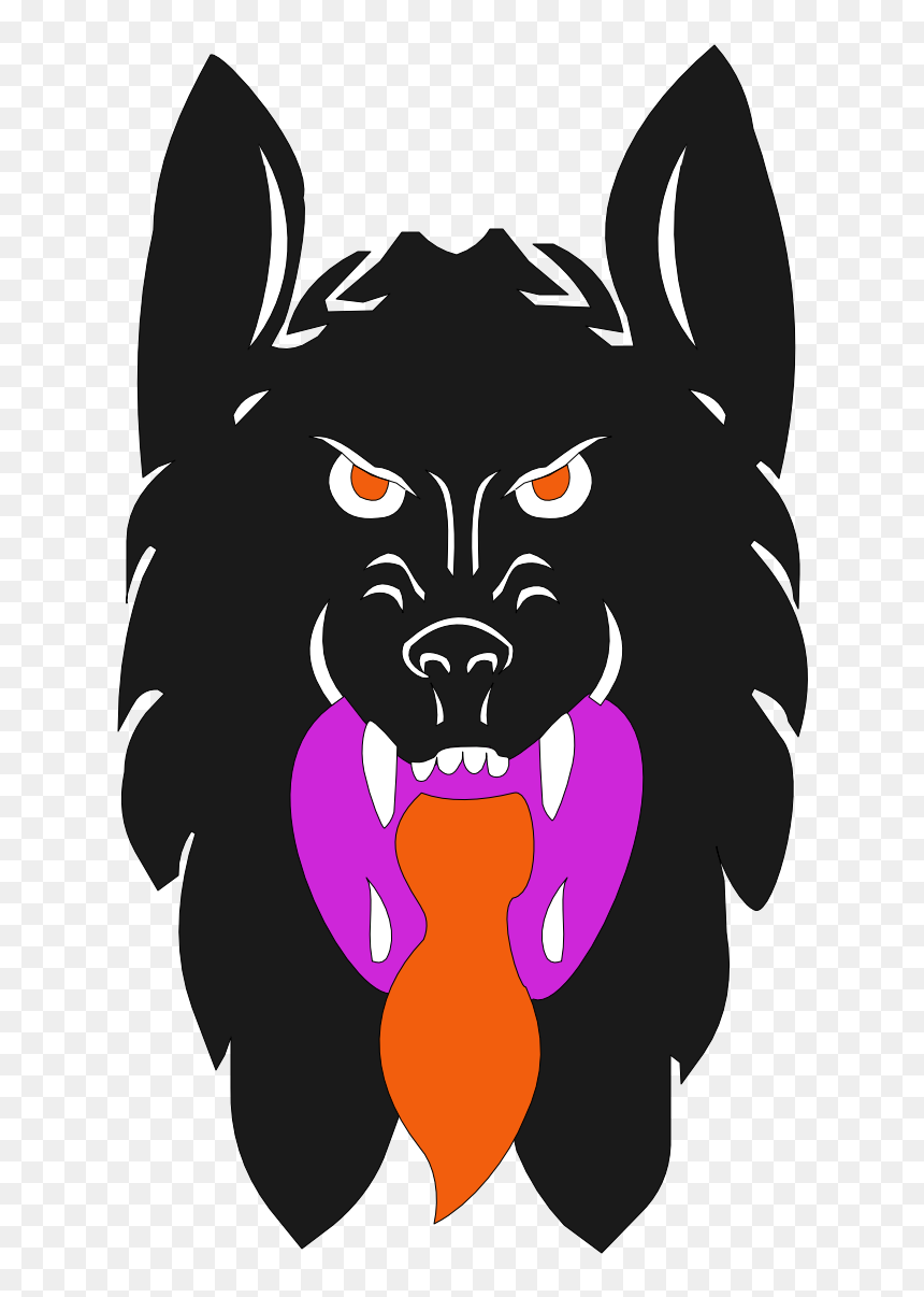 Illustration, HD Png Download - black wolf png