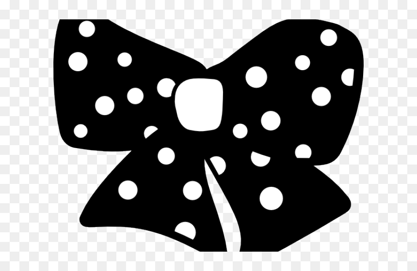 Dots Clipart Black Hair Bow - Union Station, HD Png Download - minnie bow png