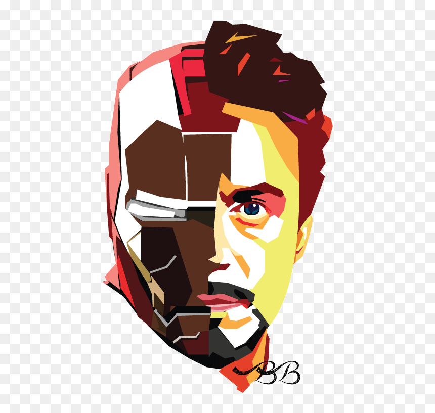 Iron Man / Tony Stark
created By Beatrys Bernardo - Tony Stark And Iron Man Art, HD Png Download - tony stark png