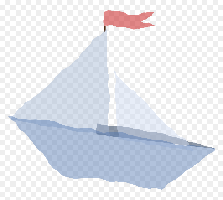 Crumpled Paper Boat - Paper Boats Clip Art, HD Png Download - crumpled paper png