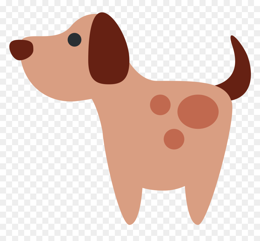 Clipart, Free Dog Clipart Black And White, Dog Clipart - ايموجي كلب, HD Png Download - dog emoji png
