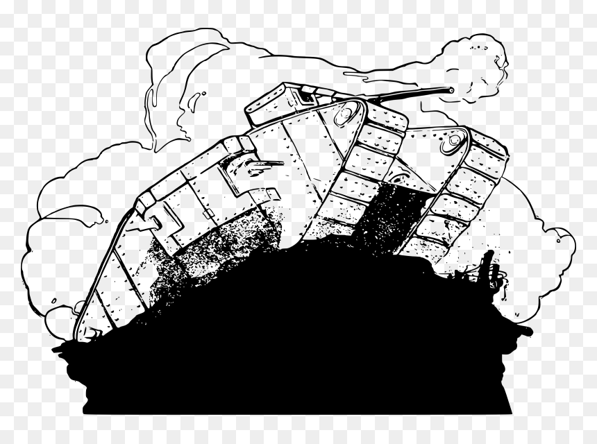 Tank Bam Bam Clip Arts - Easy Drawings Of The 1st World War, HD Png Download - bam png