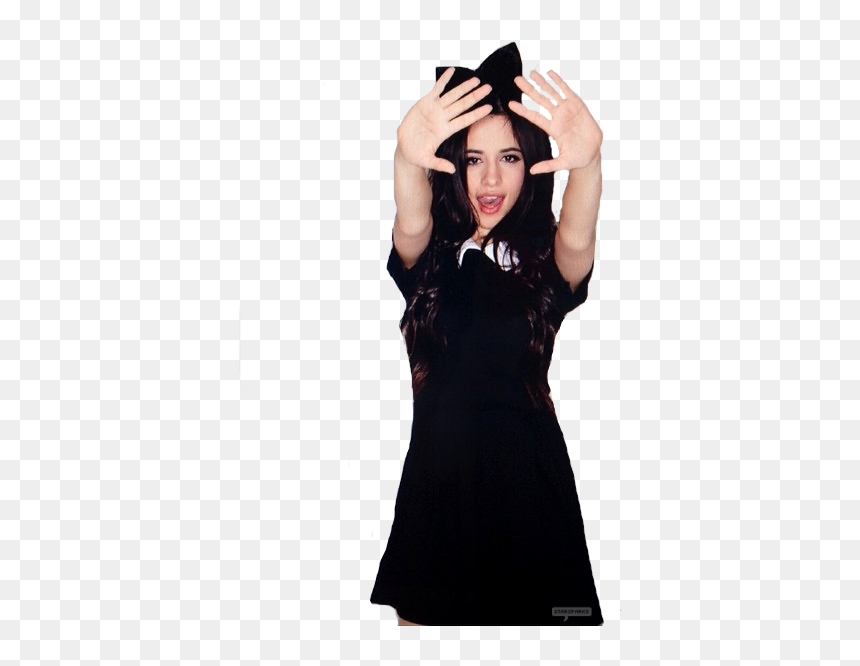 Thumb Image - Camila Cabello Black Dress And Black Bow, HD Png Download - camila cabello png