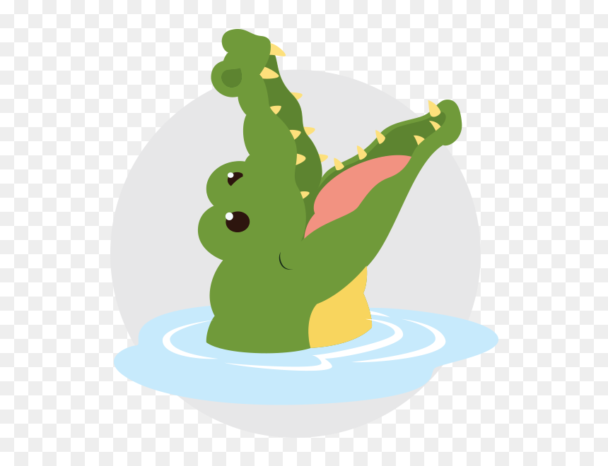 Level 1 / Crocodile - Crocodile Open Mouth Clipart, HD Png Download - open mouth png