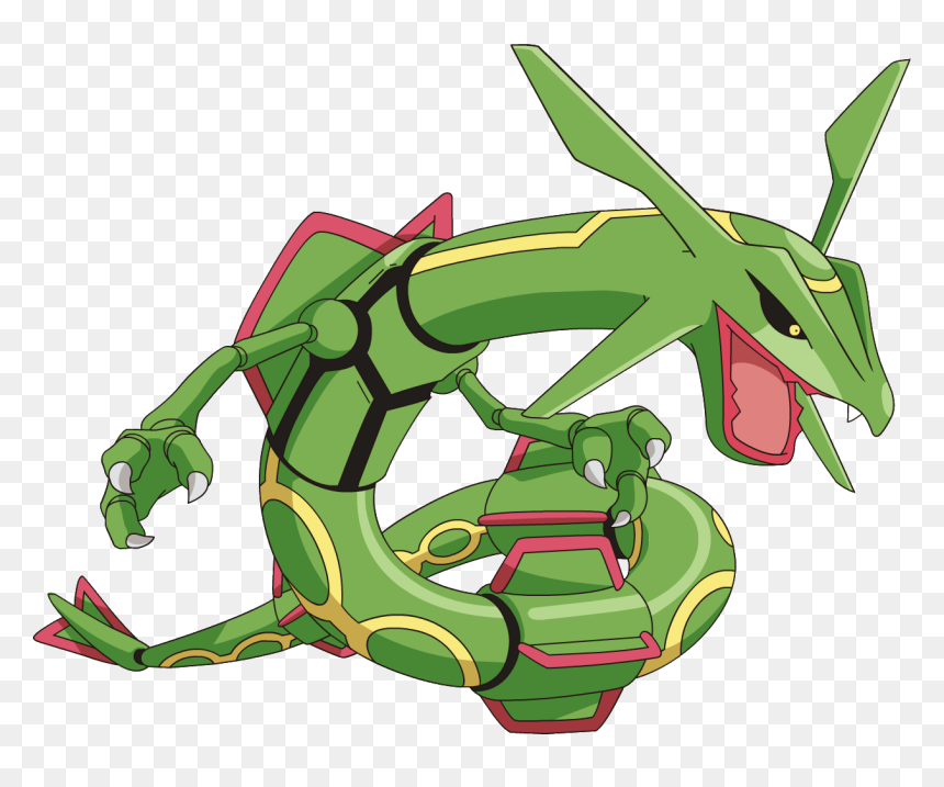384rayquaza Ag Anime - Pokemon Rayquaza, HD Png Download - rayquaza png