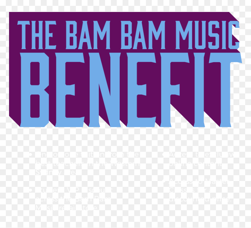 Why Choose To Learn At The Bam Bam Music School - Graphic Design, HD Png Download - bam png