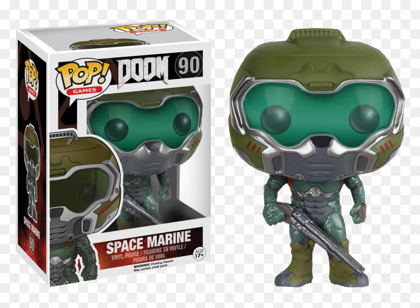Funko Doom , Png Download - Space Marine Funko Pop, Transparent Png - doom png