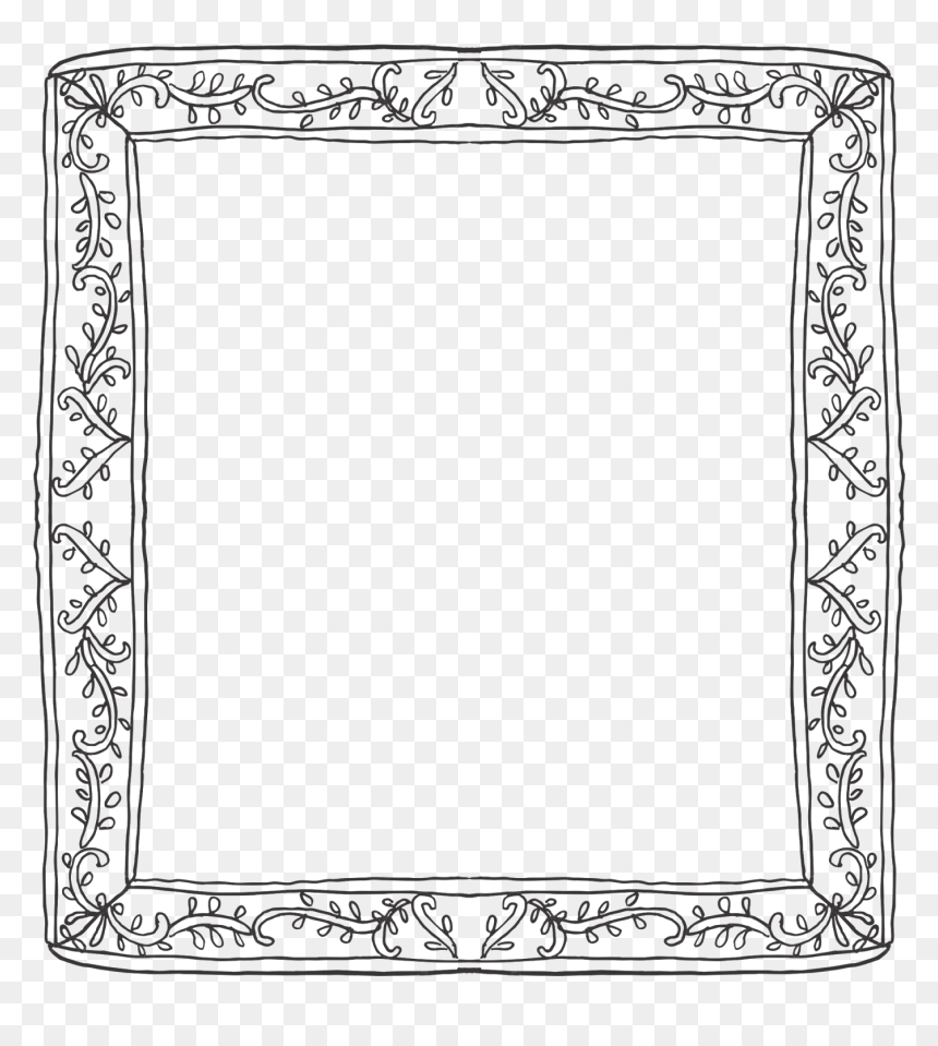 Vine Frame Border - Ramka Jpg, HD Png Download - vine border png