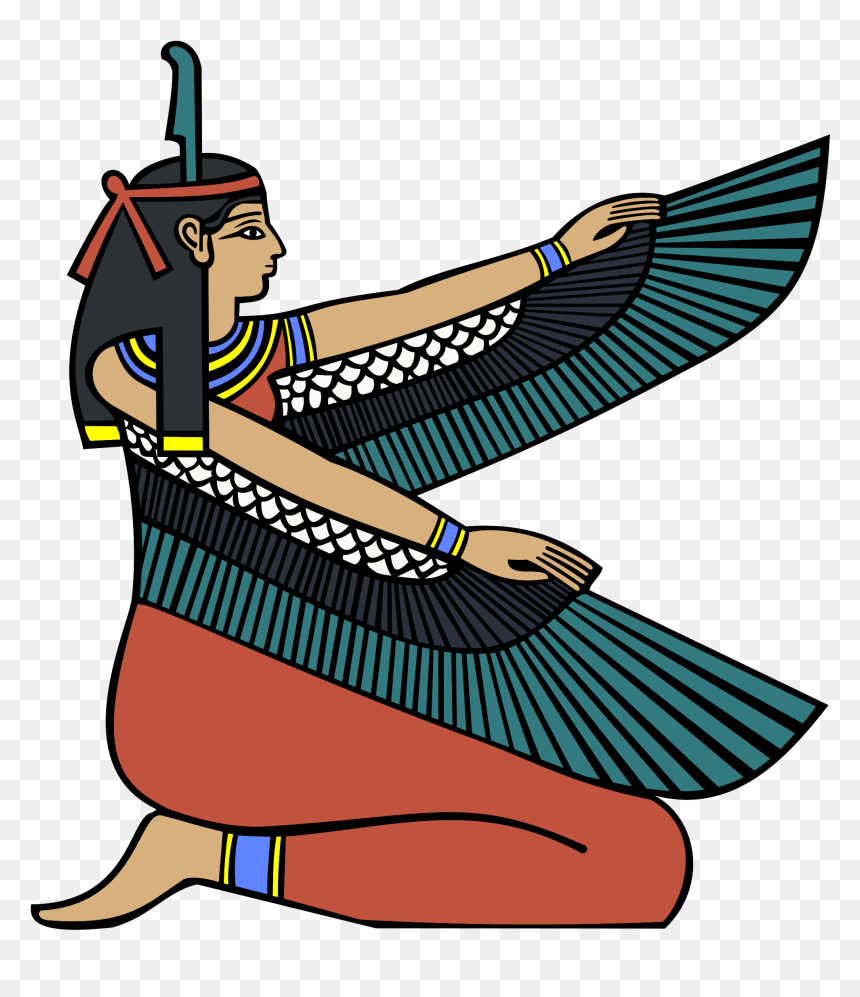 Egypt Clipart Egyptian God - Maat Egyptian Goddess, HD Png Download - pharaoh png