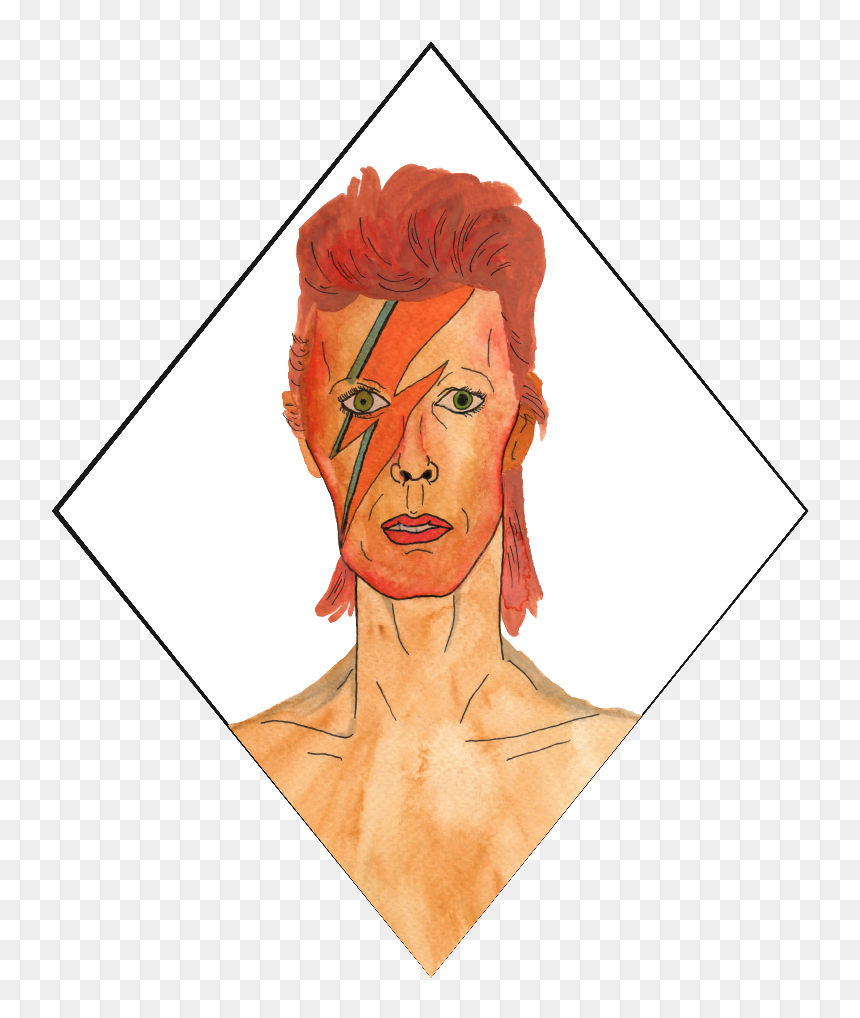 David Bowie , Png Download - Sketch, Transparent Png - marshawn lynch png