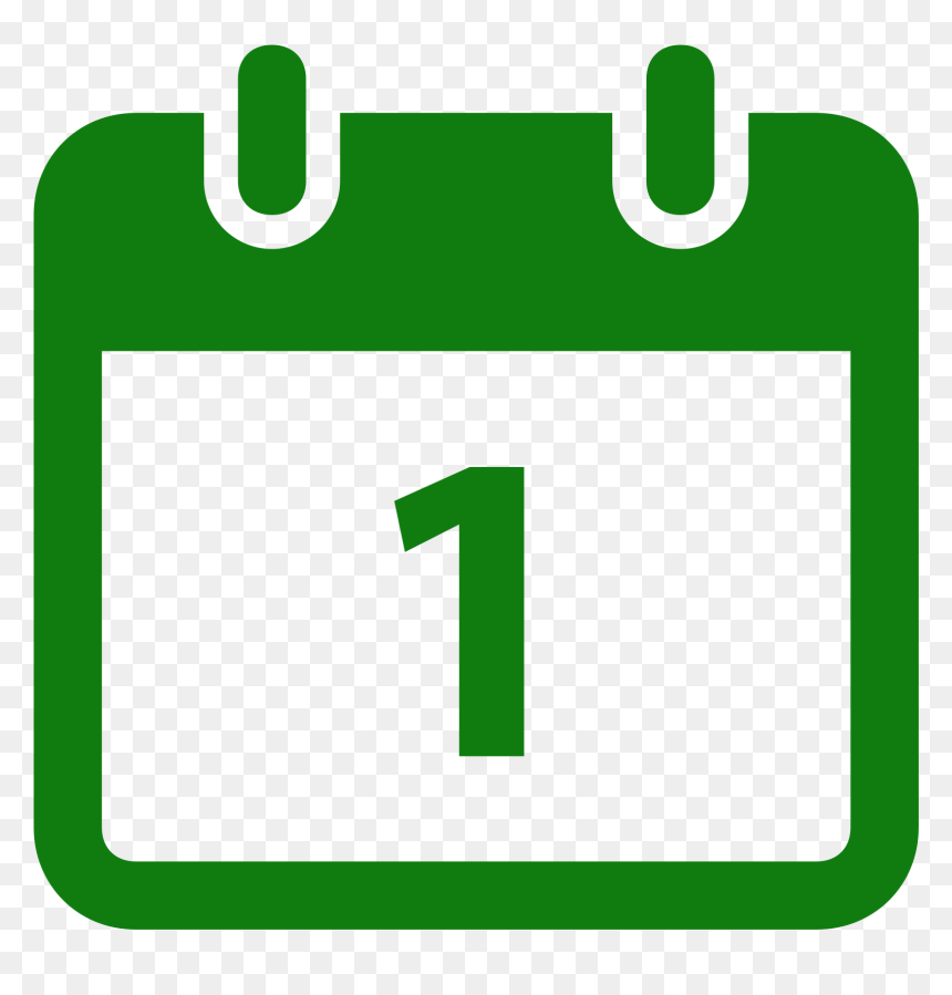 July 6 July 15, - Calendar Png Icon Green, Transparent Png - calendar icon png transparent