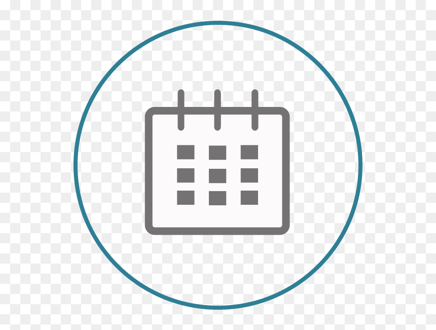 Calendar Icon Png Circle Clipart , Png Download - Calendar Small Icon Png, Transparent Png - calendar icon png transparent