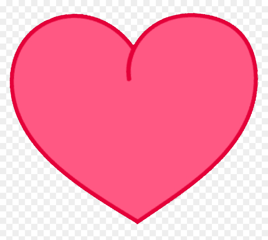 Pink Heart, HD Png Download - red heart emoji png
