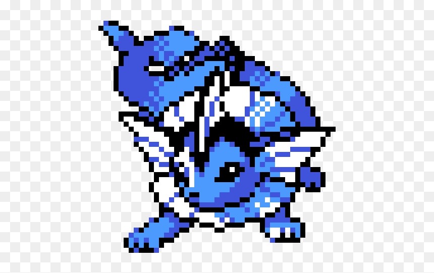 Vaporeon Pixel Art Minecraft, HD Png Download - vaporeon png