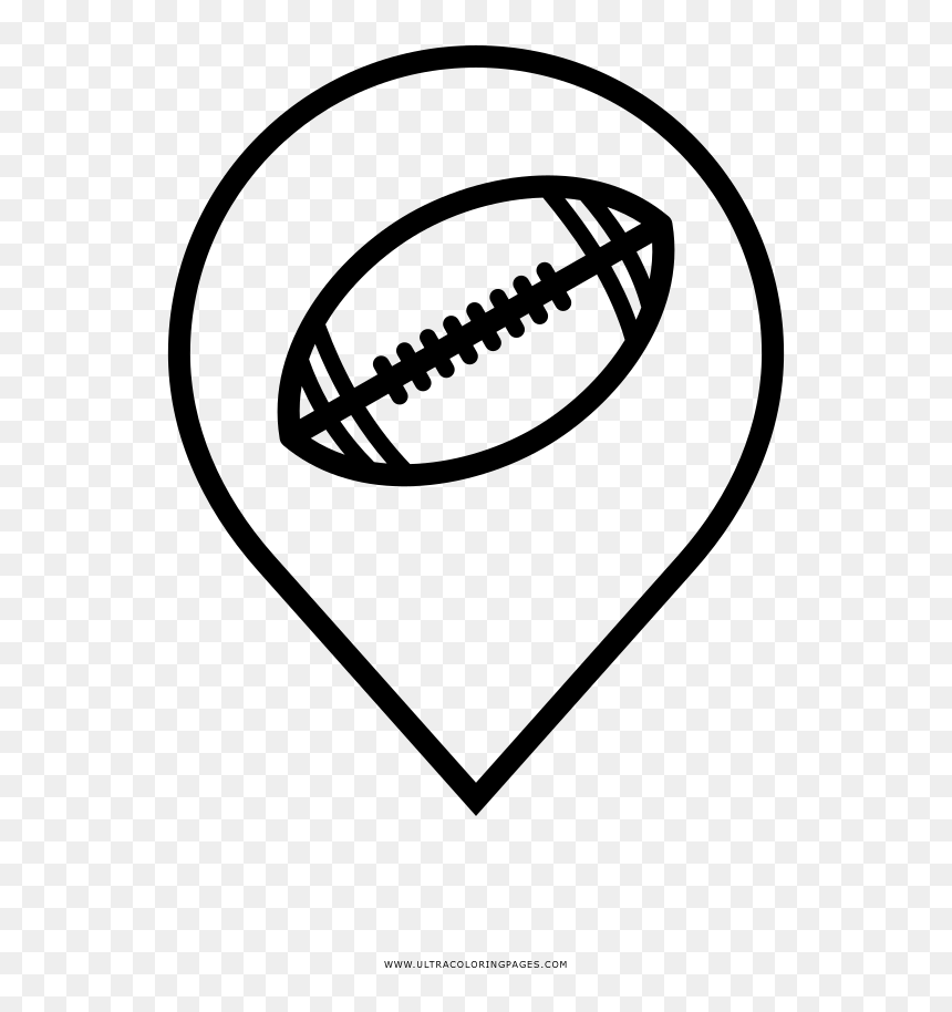 Football Field Coloring Page With Ultra Pages - Rock Band Drum Icon, HD Png Download - football field png