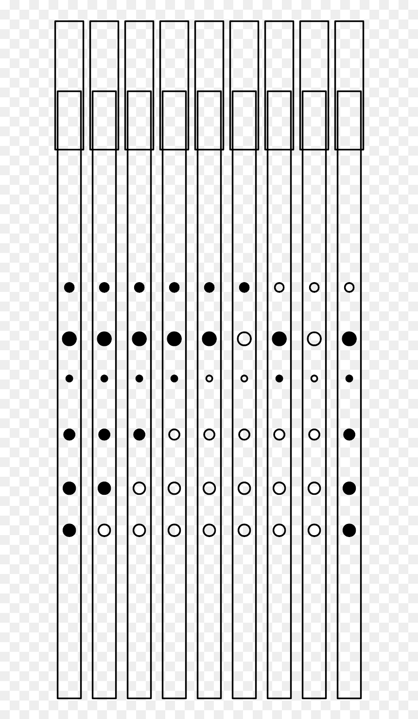 Tin Whistle Fingering Chart - Pattern, HD Png Download - whistle png