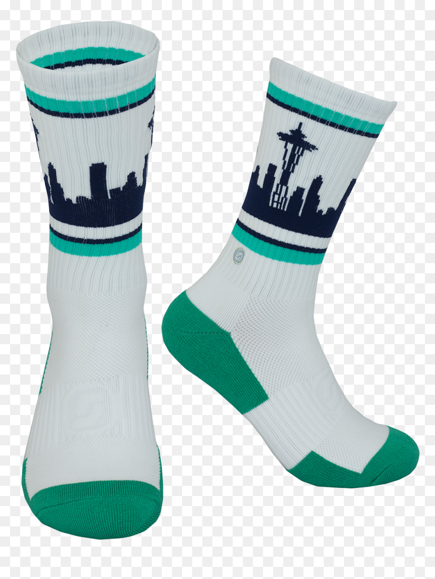 Seattle Skyline Socks - Sock, HD Png Download - seattle skyline png