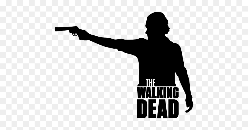 Rick Grimes Daryl Dixon Michonne Carl Grimes Clip Art - Walking Dead Rick Silueta, HD Png Download - rick grimes png