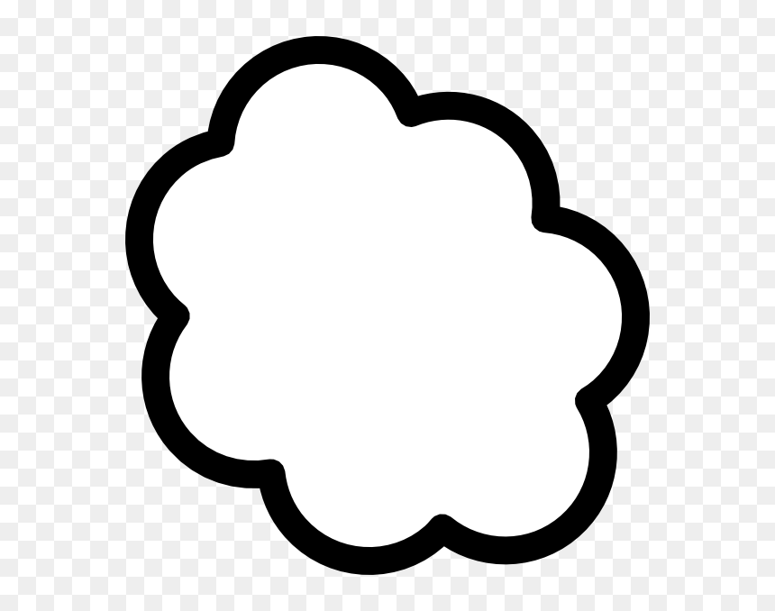 Thought Cloud 2 Clip Art Thought Cloud- - Thought Cloud, HD Png Download - thought cloud png