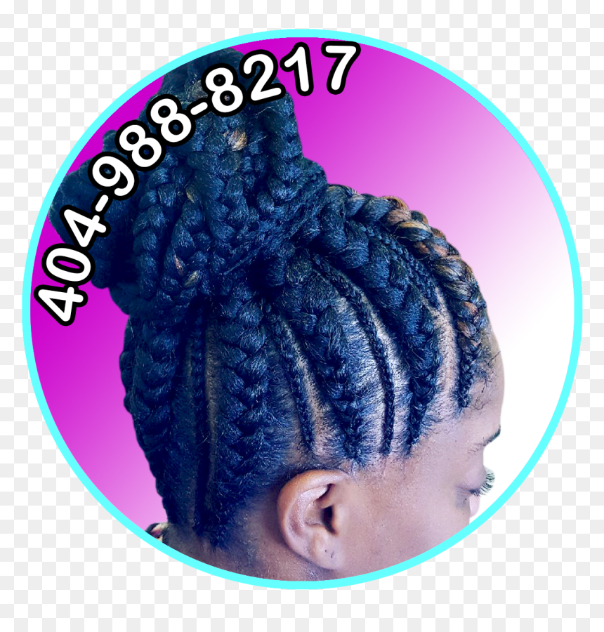Home Decatur African Braiding - Africa Hair Style, HD Png Download - braid png