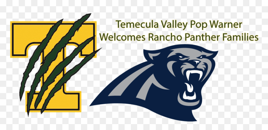 Tvpw Welcomes Rancho Panther Players And Families Temecula - Carolina Panthers Head Outline, HD Png Download - carolina panthers logo png
