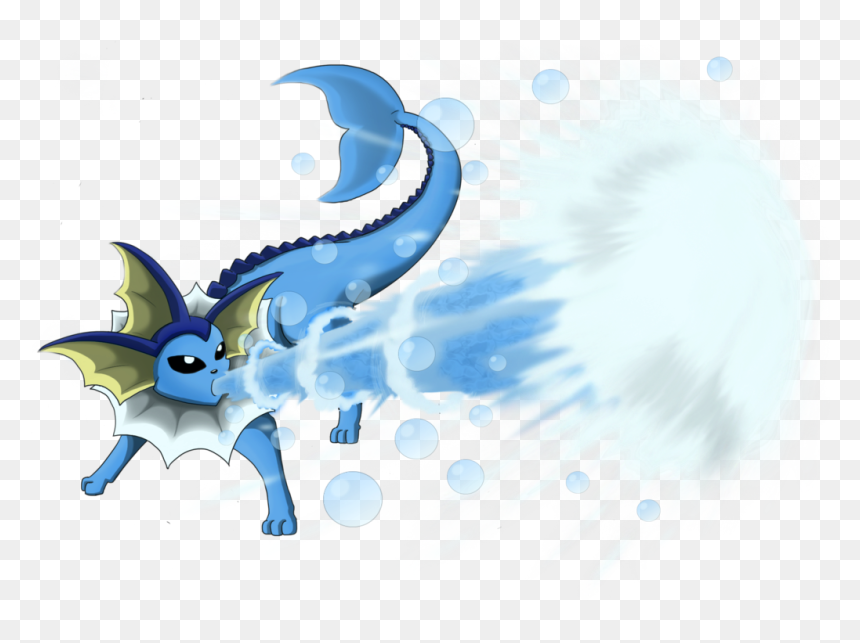 Vaporeon Used Hydro Pump Attack By Shinragod - Vaporeon Using Hydro Pump, HD Png Download - vaporeon png