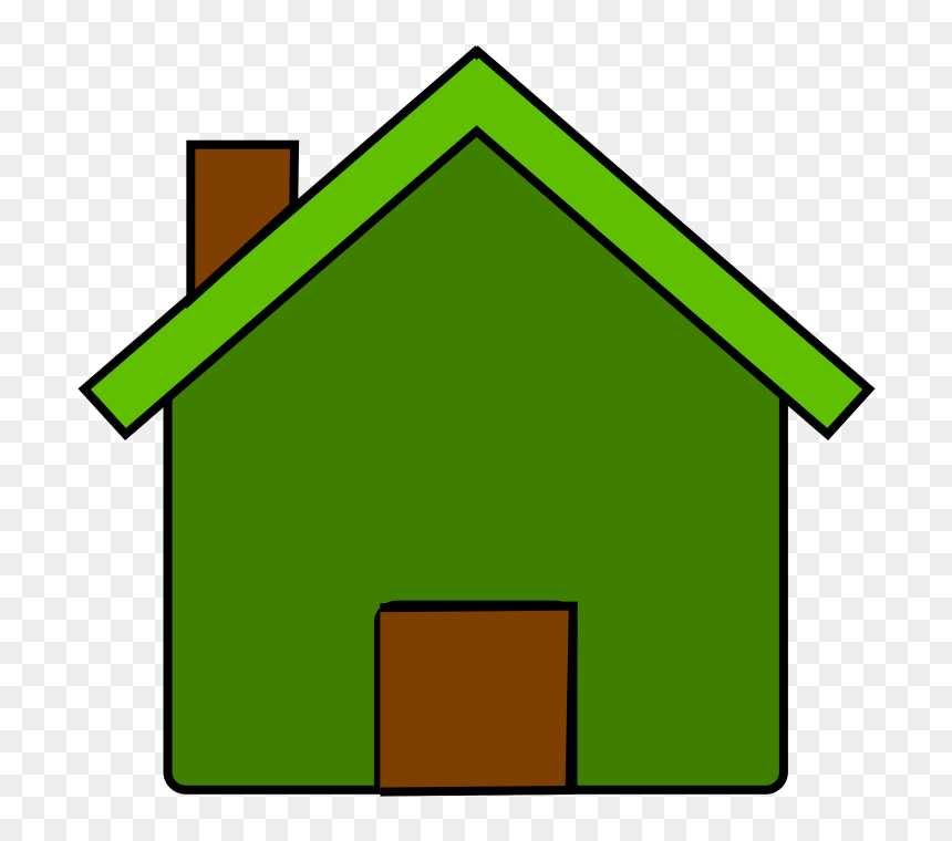 Transparent Background House Clipart Green, HD Png Download - house emoji png