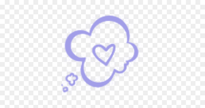 #heart #thought #cloud #love #oliczek9 - Love, HD Png Download - thought cloud png