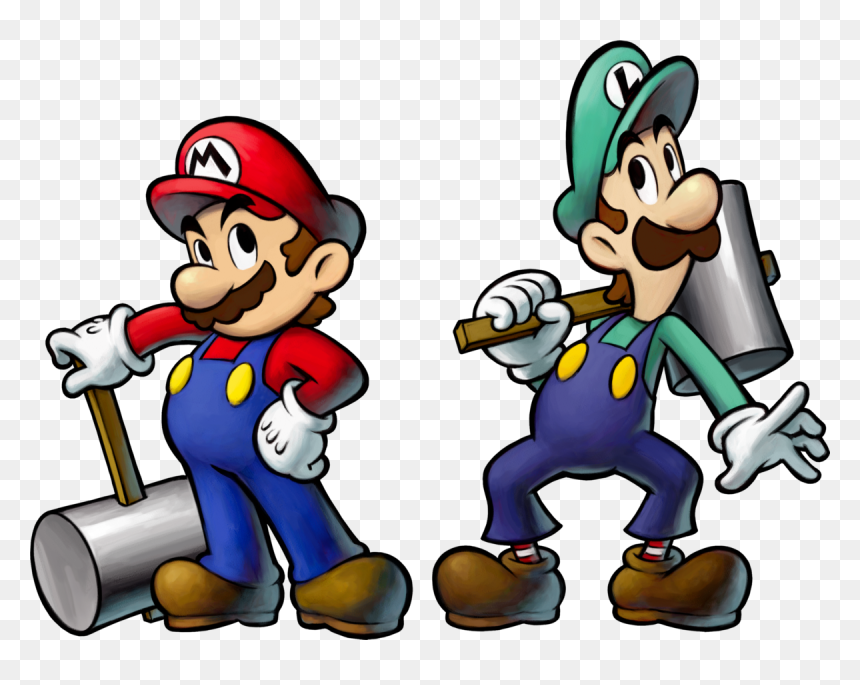 Mario Transparent And Luigi - Mario And Luigi Bowser's Inside Story Mario, HD Png Download - mario and luigi png