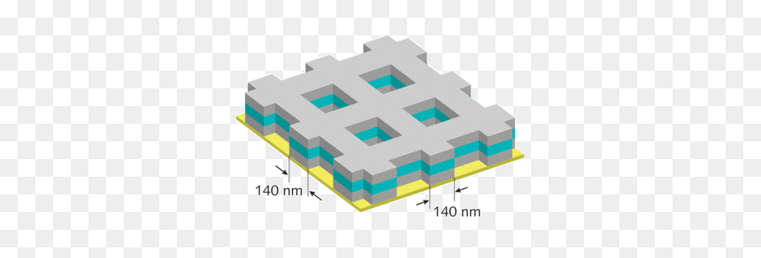Th Metamater 1109 - Fishnet Metamaterial, HD Png Download - fishnet pattern png