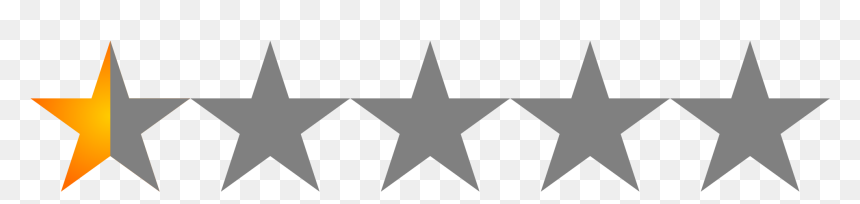 0.5 Star Rating, HD Png Download - five star png