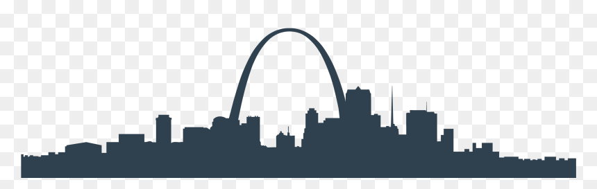 St Louis Skyline Silhouette, HD Png Download - seattle skyline png