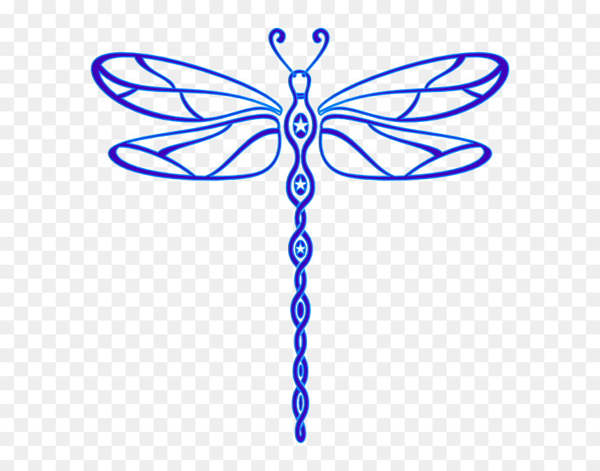 Clip Art Dragonfly, HD Png Download - dragonfly silhouette png