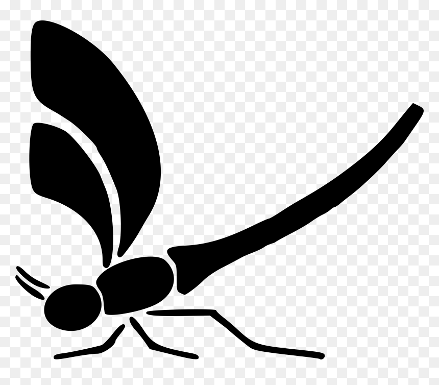 Clip Art, HD Png Download - dragonfly silhouette png