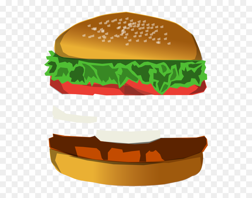 Clipart Burger Bun Png, Transparent Png - burger clipart png