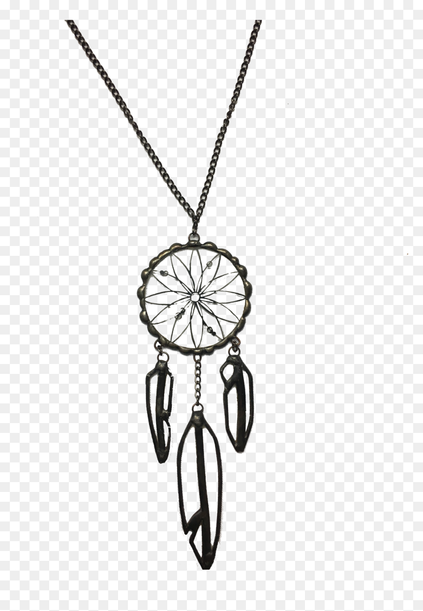 Dream Catcher Necklace Transparent Background, HD Png Download - dream catcher silhouette png