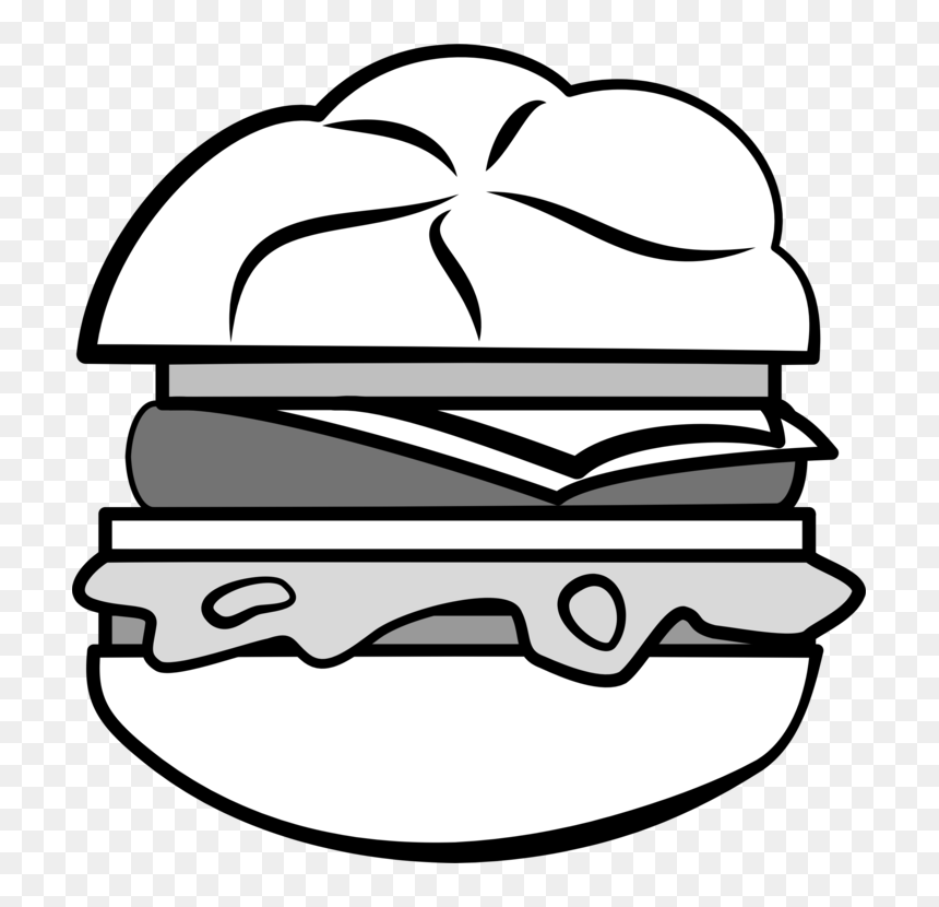 Silhueta De Hamburguer Png, Transparent Png - burger clipart png