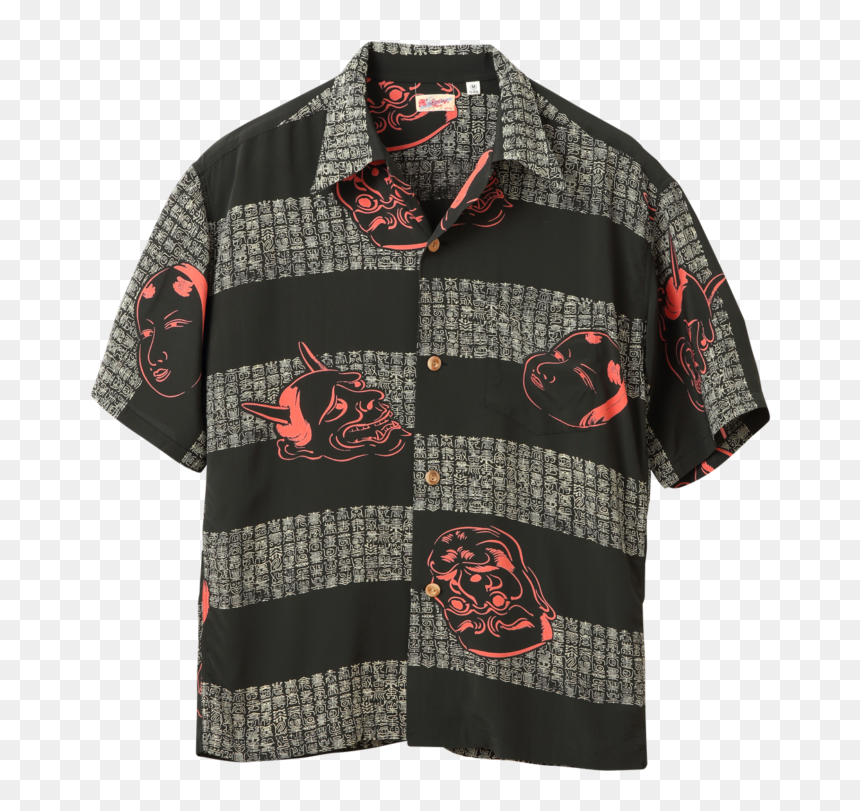 Mens Black Hawsiin Shirt, HD Png Download - hawaiian shirt png