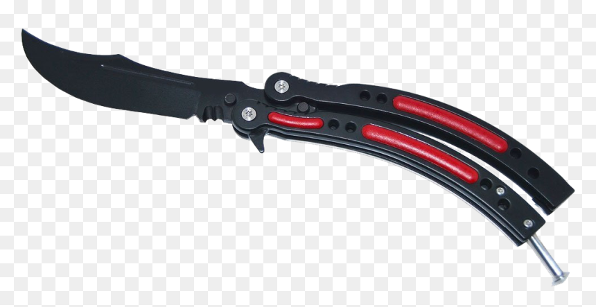 Butterfly Knife Trainer Cutts, HD Png Download - butterfly knife png